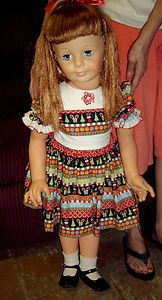 Ideal Playpal Doll. G 35 mark , red hair, great condition, nice dress