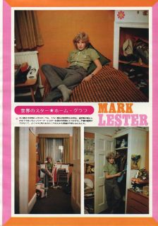 MARK LESTER at Home / NATHALIE DELON 1973 JPN PINUP PICTURE CLIPPING #