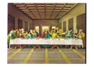 The Last Supper Fine Art Treasures Inc New York Litho in USA