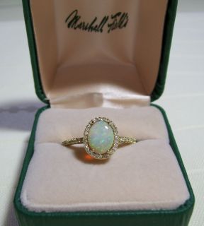 and Diamond 14kt Yellow Gold Ring Size 9 1 2 Marshall FieldS