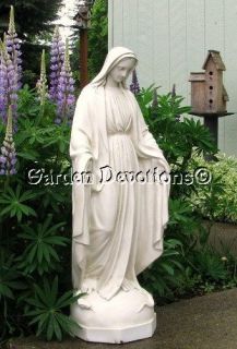 36 White Virgin Mary Indoor Outdoor Garden Statue New