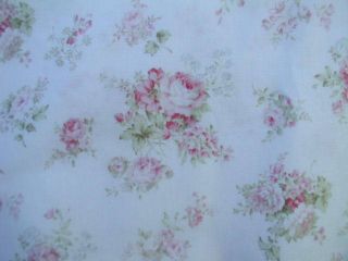 Mary Rose Collection 3 Pink Roses Sage Green Leaves White MR1511061 1