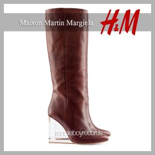 Maison Martin Margiela Plexiglass Invisible Wedge Heels Brown