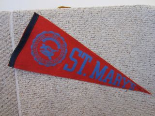 St Marys College Vintage Souvenir Felt Pennant