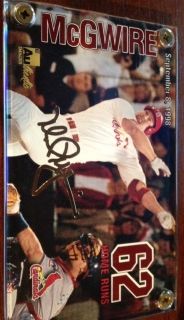 Mark McGwire Authentic Images Featuring 62nd Homerun