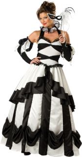Harlequin Masquerade Ball Gown Fancy Dress Halloween Costume