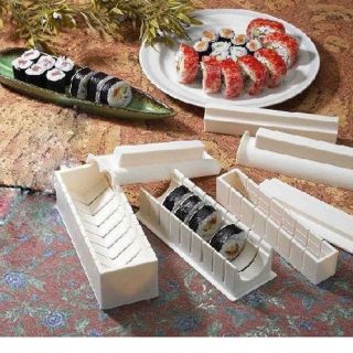 in 1 Sushi Master Maker Kit Rice Mold Making Set Kitchen Tools with