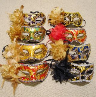 Flower Embroider Cosplay Venetian Masquerade Party Mask