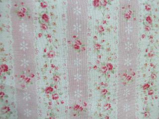 Mary Rose 2 Ticking Stripe Pink and Cream Quilt Gate Yd