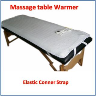 Electric Massage Table Warmer Pad Fleece Blanket With Elastic Strap