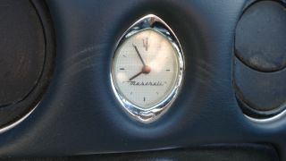 Maserati Spyder Dash Clock Chrome Used P N 383600119