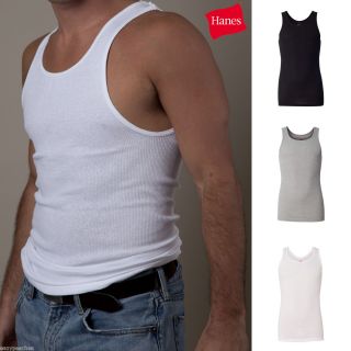 Hanes Original Mens Size Cotton Muscle Tank Top T Shirt