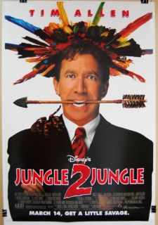1997 JUNGLE 2 JUNGLE Orig DS 27x40 Movie Poster TIM ALLEN MARTIN SHORT