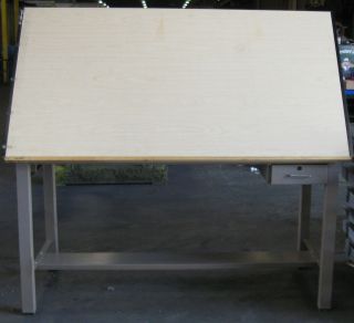 Mayline Adjustable Drafting Drawing Hobby Studio Table Desk Industrial