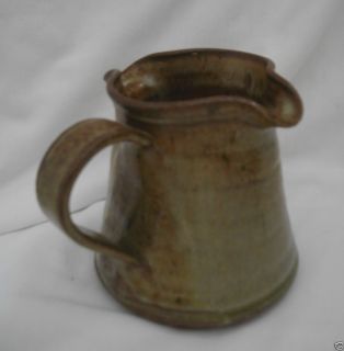 signed FLAMEWARE Small Handled Double Spout Pitcher Server Creamer