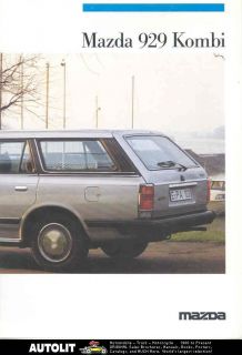 1986 Mazda 929 Kombi Station Wagon Brochure German