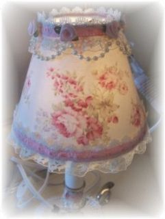 New Mary Rose Fab Shabby Pink Romantic Cottage Chic Mini Lamp Shade
