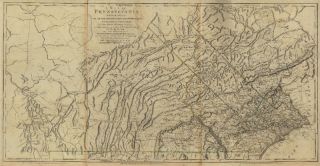 1770 PA Map Mcconnellsburg Mercersburg Milford Curtisville Dalton