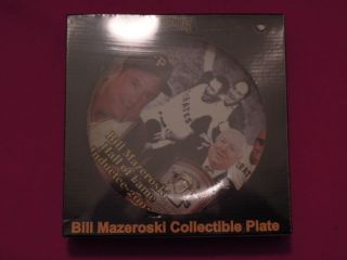 Bill Mazeroski Collectible Plate SGA Pirates Baseball