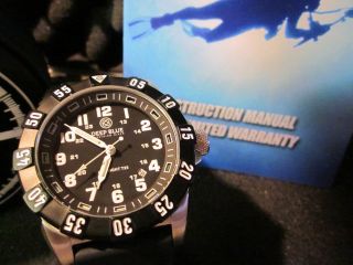 DEEP BLUE DIVE Watch mb Microtec H3 Tritium Tube Dial   Day Night T25