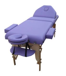 New Reiki Purple 77L 4 Pad Portable Massage Table Bed Spa Chair