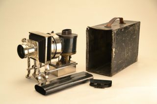 Beautiful 1886 Antique McAllister Magic Lantern Slide Projector Oil