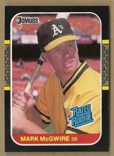 Mark McGwire 1987 Donruss Rated Rookie 46 Free s H