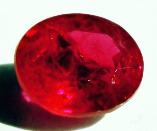 ct Oval Brilliant Solitaire Rich Red Chatam Ruby AAA Quality 10 x