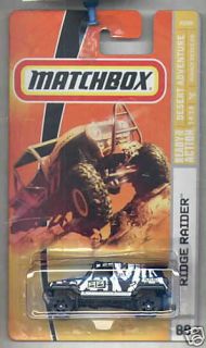 Matchbox MBX Metal 88  Ridge Raider  Black White