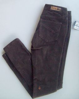 Corduroy VOLCOM skinny jeans Pants Bottoms Up Matchstick size 0 Womans