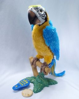 FurReal Squawkers McCaw Interactive Talking Parrot Bird w/ REMOTE
