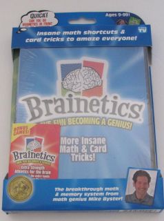 Brainetics Playbook DVD More Insane Math Card Tricks New
