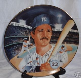Don Mattingly New York Yankees Gold Edition Porcelain Collectors Plate