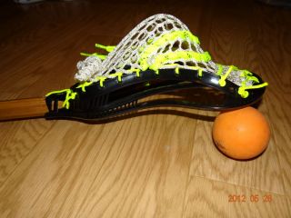 BRAND NEW black Maverik spider CUSTOM STRUNG lacrosse lax head stick