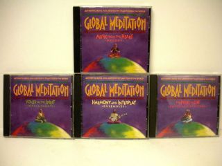 GLOBAL MEDITATION BOX SET 4 CDS ~ AUTHENTIC WORLD MUSIC  MEDITATIVE