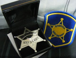 SHERIFF MAYBERRY BADGE using original tv show badge art prop Andy
