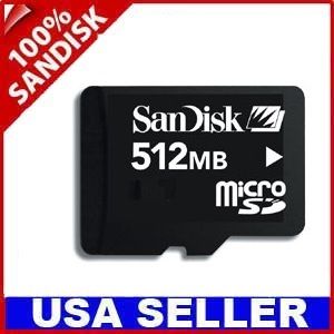 SanDisk 512M Micro SD Memory Card MicroSD TF 512 MB