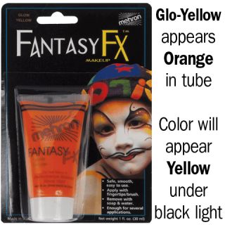 Water Base Mehron Fantasy FX Makeup Face Paint Black Light
