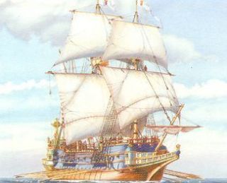 HLR835 Spanish Galleon Sailing SHIP 1 200 Heller