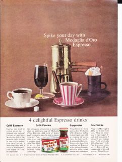 1962 Spike Your Day with Medaglia DOro Espresso Coffee Caffe