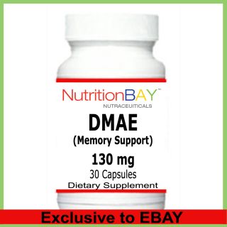 Bottles DMAE with Vitamins B5 B6 Memory Support 130 MG 30 Capsules