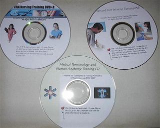CNA 3 DVD Nursing Medical Training Wound Terms Anatomy