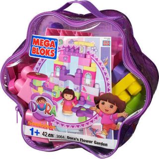 Mega Bloks Dora The Explorer Flower Bag Building Blocks Toy 3064