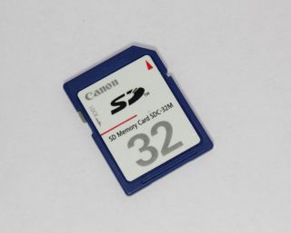 Original Canon 32MB SD Card SD Memory Card SDC 32MB New