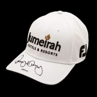 Rory McIlroy Hand Signed Jumeirah White Hat UDA