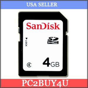 SanDisk 4GB SD HC Memory Card for Nikon Coolpix S3100