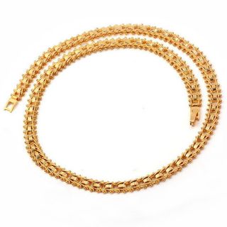 51cm 9K Solid Gold Filled Mens Chain Necklace C154