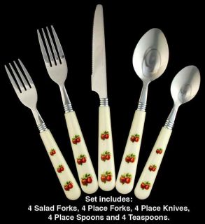 China Pearl Apples Casuals 20 PC Flatware Set 6046328