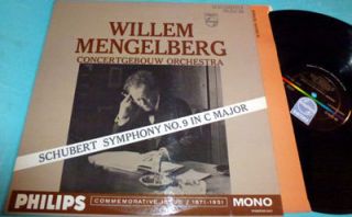 Symphony No 9 Concertgebouw Orchestra Willem Mengelberg LP
