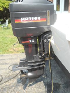 Mercury Mariner 75 HP Outboard Motor Runs Great